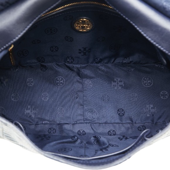 Other Tory Burch Python Embossed Leather Chain Shoulder Bag Leather Shoulder Bag - Picture 5 of 9